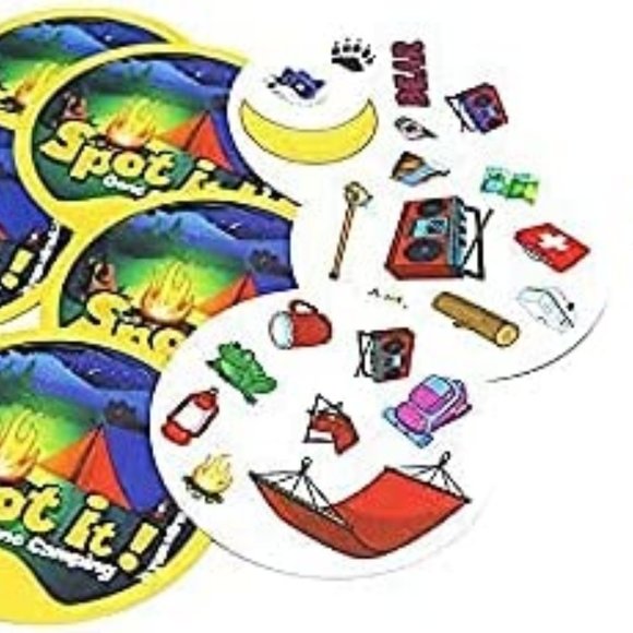 Kids Party Play cards Spot It Gone Camping Card Game - Picture 6 of 6